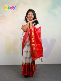 বেবি রেডি কাতান শাড়ি ( code 12)