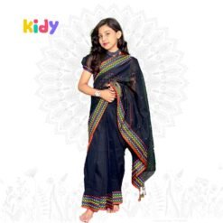 বেবি রেডি হাফ সিল্ক শাড়ি (Code : 19)
