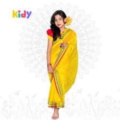 বেবি রেডি হাফ সিল্ক শাড়ি ( code 11)