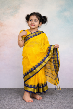 বেবি রেডি হাফ সিল্ক শাড়ি ( code 31 )