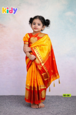 বেবি রেডি কাতান শাড়ি ( code 8)