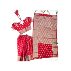 বেবি রেডি (লাল) কাতান শাড়ি। ( code 41 )